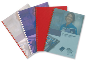 GBC PolyCovers Techno Binding Covers Polypropylene 700 micron A4 Ruby Red Ref IB387241 [Pack 50]