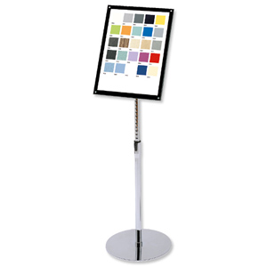 Sign Holder with Bevel Magnetic Cover Floor Standing Heavyweight A3