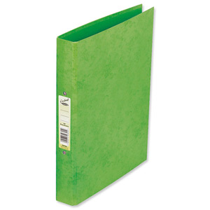 Concord Contrast Ring Binder Laminated 2 O-Ring Capacity 25mm A4 Lime Ref 82195 [Pack 10]