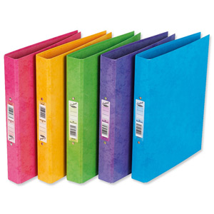 Concord Contrast Ring Binder Laminated 2 O-Ring Capacity 25mm A4 Assorted Ref 82203 [Pack 10]