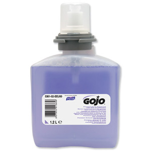 Gojo Foam Soap Hand Wash Refill with Conditioner for TFX Dispenser 1200ml Ref N06250 [Pack 2]