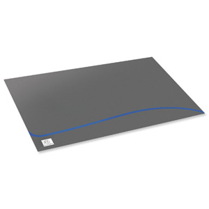 Mutiform Polymorf Desk Mat Anti-static Anti-slip W600xD400xH1mm Blue Ref 600210D