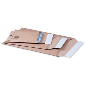 Corrugated Envelope Dual Seal System Tear Strip 400gsm W150xD250xH50mm [Pack 25]