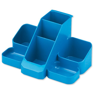 Avery Basics Desk Tidy 7 Compartments W164xD116xH85mm Blue Ref 1137BLUE