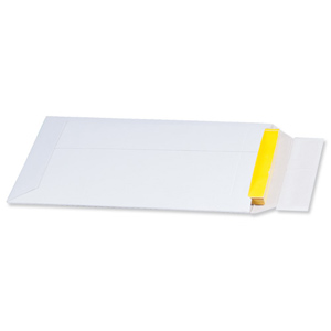 Envelope White Card Dual Seal 450gsm W237xD342xH30mm A4 Plus [Pack 25]