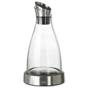Cooling Carafe Glass and Stainless Steel with Removable Cooling Disk 1 Litre