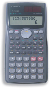 Casio Calculator Scientific Battery-power 10 plus 2 Digit 300 Functions 78x155x13mm Ref FX115MS-ES