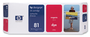 Hewlett Packard [HP] No. 81 Dye Inkjet Cartridge 680ml Magenta Ref C4932A