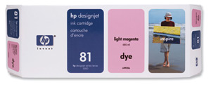 Hewlett Packard [HP] No. 81 Inkjet Dye Cartridge 680ml Light Magenta Ref C4935A