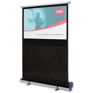 Nobo Projection Screen Floor Standing Portable Widescreen 16:10 Format W1600xH1000 Ref 1902551