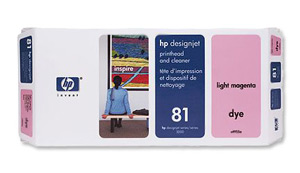 Hewlett Packard [HP] No. 81 Inkjet Dye Printhead and Cleaner 13ml Light Magenta Ref C4955A