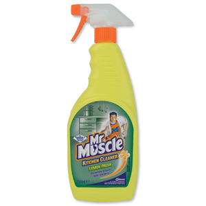 Mr Muscle Kitchen Cleaner Spray Lemon Anti-Bacterial for All Kitchen Surfaces 750ml Ref 7511751