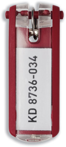 Durable Key Clip Red Ref 1957-03 [Pack 6]
