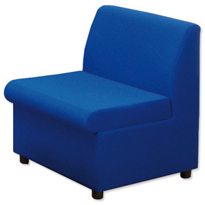 Trexus Modular Reception Chair Fully Upholstered Seat W590xD500xH420mm Blue