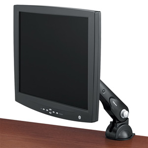 Fellowes Office Suites TFT Arm Monitor Arm 6x15 Degree Settings Capacity 21in 9kg Ref 8034401