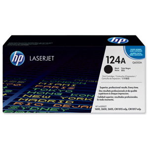 Hewlett Packard [HP] No. 124A Laser Toner Cartridge Page Life 2500pp Black Ref Q6000A Ident: 816A