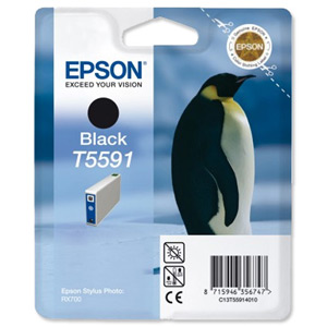 Epson Inkjet Cartridge Page Life 400pp Black Ref T559140