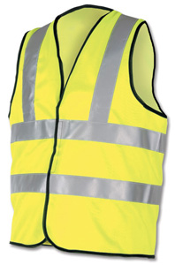 Dealer Workwear High Visibility Vest Polyester EN471 Certified to Class 2 XXL Yellow Ref DWHVXXL