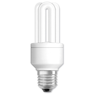 Light Bulb Energy Saving Compact Fluorescent Screw Fitting 8W