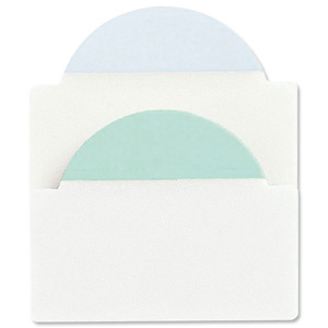 Avery NoteTab Round Repositionable Write-on Tabs 51x38mm Pastel Blue Green Ref 8352 [Pack 20]