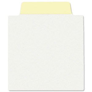 Avery NoteTab Square Repositionable Write-on Tabs 76x89mm Pastel Yellow Ref 8358 [Pack 10]