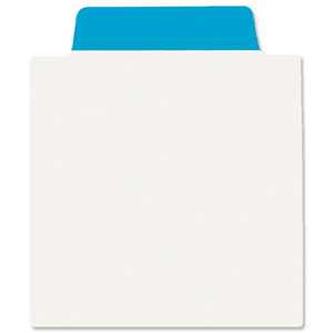 Avery NoteTab Square Repositionable Write-on Tabs 76x89mm Neon Blue Ref 8359 [Pack 10]