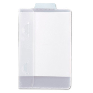 Avery Pocket NoteTab Translucent Half Page 130x211mm Clear Ref 8363 [Pack 5]