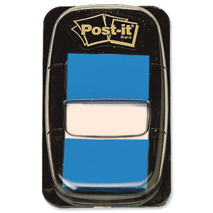 Post-it Index Flags 50 per Pack 25mm Blue Ref 680-2 [Pack 12]