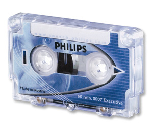 Philips Mini Cassette Dictation 60 Minutes Total 30 per Side Ref 0007 [Pack 10]