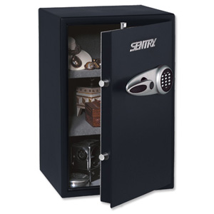 Sentry Security Safe Electronic Lock 6mm Door 3mm Wall 47.4kg W390xD410xH607mm 67.3L Ref T6-331