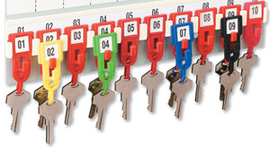 Helix Premium Key Hangers Assorted Colours Ref W23100 [Pack 100]