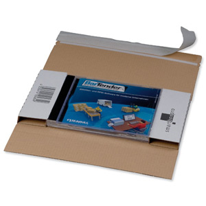 CD Jewel Case Mailer Self Adhesive Tear Off Strip DL 225x125x12mm [Pack 50]