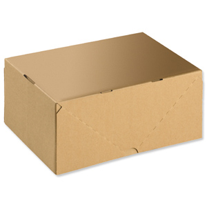 Self Locking Box Carton and Lid A4 305x215x150mm [Pack 10]