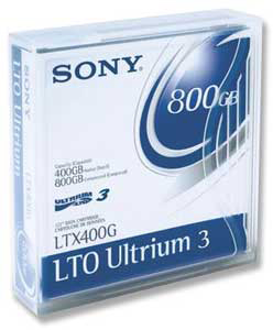 Sony LTO Ultrium Data Tape Cartridge 400-800GB 609m Ref LTX400GN