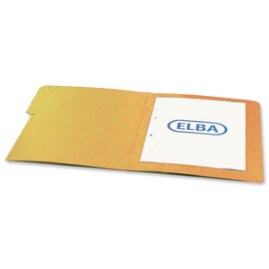 Elba Organiser File Pressboard Elasticated 5-Part Foolscap Yellow Ref 100090168 [Pack 5]