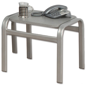 Sonix Reception Table Square W450xD450x430mm Silver