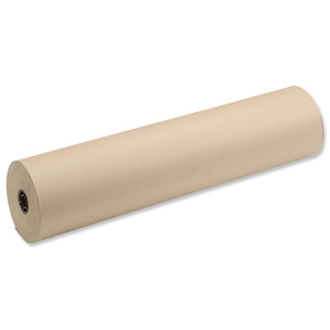 Recycled Kraft Paper Strong Thick for Packaging Roll 70gsm 800mmx240m Brown