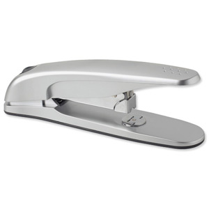 Rapesco Zero 01 Stapler Lightweight Full Strip 24/6 26/6 26/8 Capacity 50 Sheets Silver Ref 0377