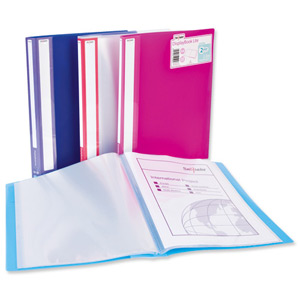 Snopake Lite Display Book Durable Polypropylene 40 Pockets Clear Ref 15416 [Pack 12]