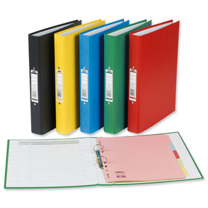 Concord Classic Ring Binder O-Ring with 5-Part Dividers Capacity 25mm A4 Green Ref C82105 [Pack 10]