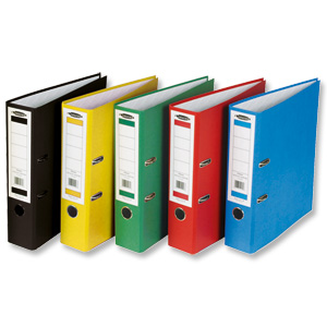 Concord Classic Lever Arch File Printed Lining Capacity 70mm A4 Assorted Ref C214070 [Pack 10]