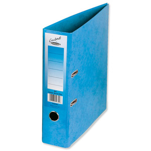 Concord Contrast Lever Arch File Laminated Capacity 65mm A4 Sky Blue Ref 214700 [Pack 10]