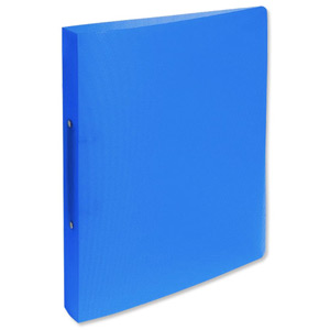 Exacompta Ring Binder Durable Polypropylene 2-Ring Size 30mm Spine 40mm A4 Blue Ref 54472E [Pack 10]