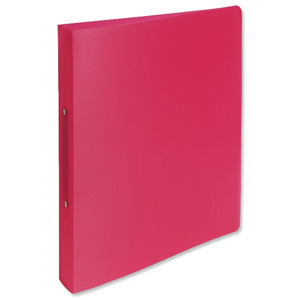 Exacompta Ring Binder Durable Polypropylene 2-Ring Size 30mm Spine 40mm A4 Red Ref 54475E [Pack 10]