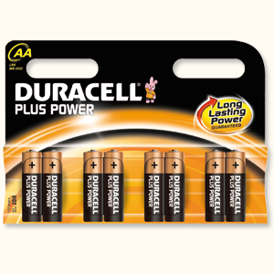Duracell Plus Power Battery Alkaline 1.5V AA Ref 81275188 [Pack 8]