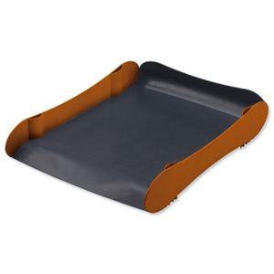 Avery Infinity Letter Tray Wave-design Back-tilted Base Orange and Grey Ref INF1OG