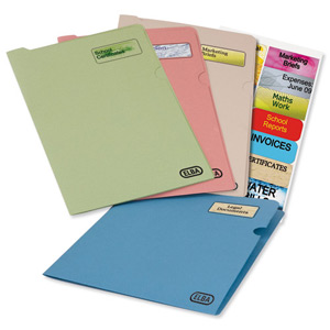Elba Fusion Slip File Recycled Manilla Heavyweight 380gsm Foolscap Buff Ref A18362 [Pack 25]