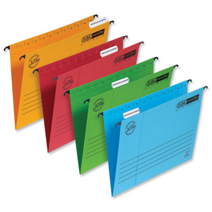 LOblique Verticflex Ultimate Suspension File Manilla 240gsm Foolscap Yellow Ref L901230 [Pack 25]