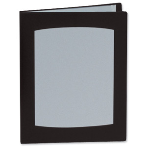 Rexel Clearview Display Book 12 Pockets A4 Black Ref 10300BK