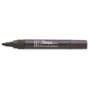 Sharpie M15 Permanent Marker Bullet Tip 1.8mm Line Black Ref S0192584 [Pack 12]